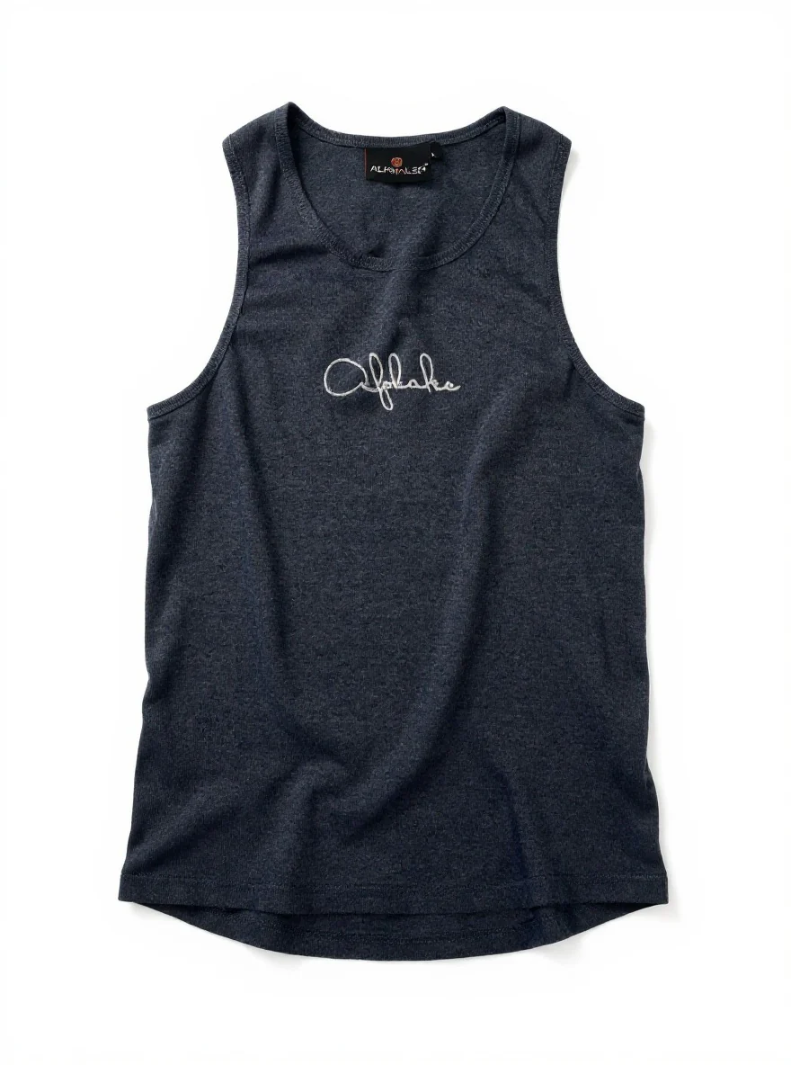 THE GLADIATOR 2.0 RIBBED VEST 2 PC PACK Navy Blue/Dark Grey - Image 2