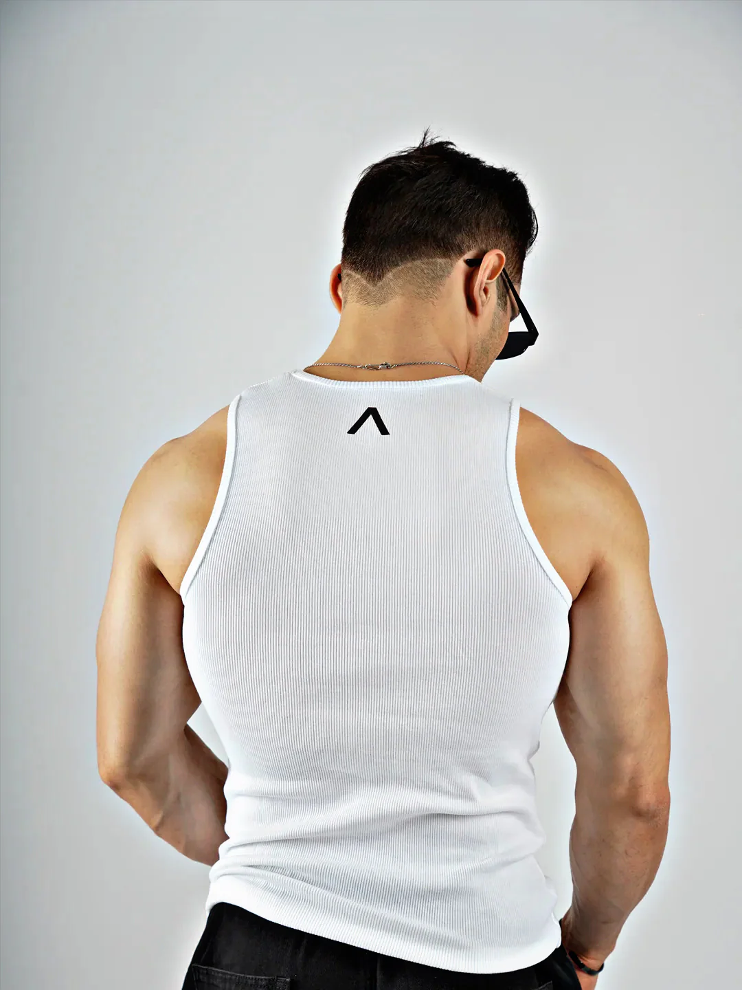 THE GLADIATOR RIBBED VEST 2PC PACK BLACK/ WHITE - Image 4