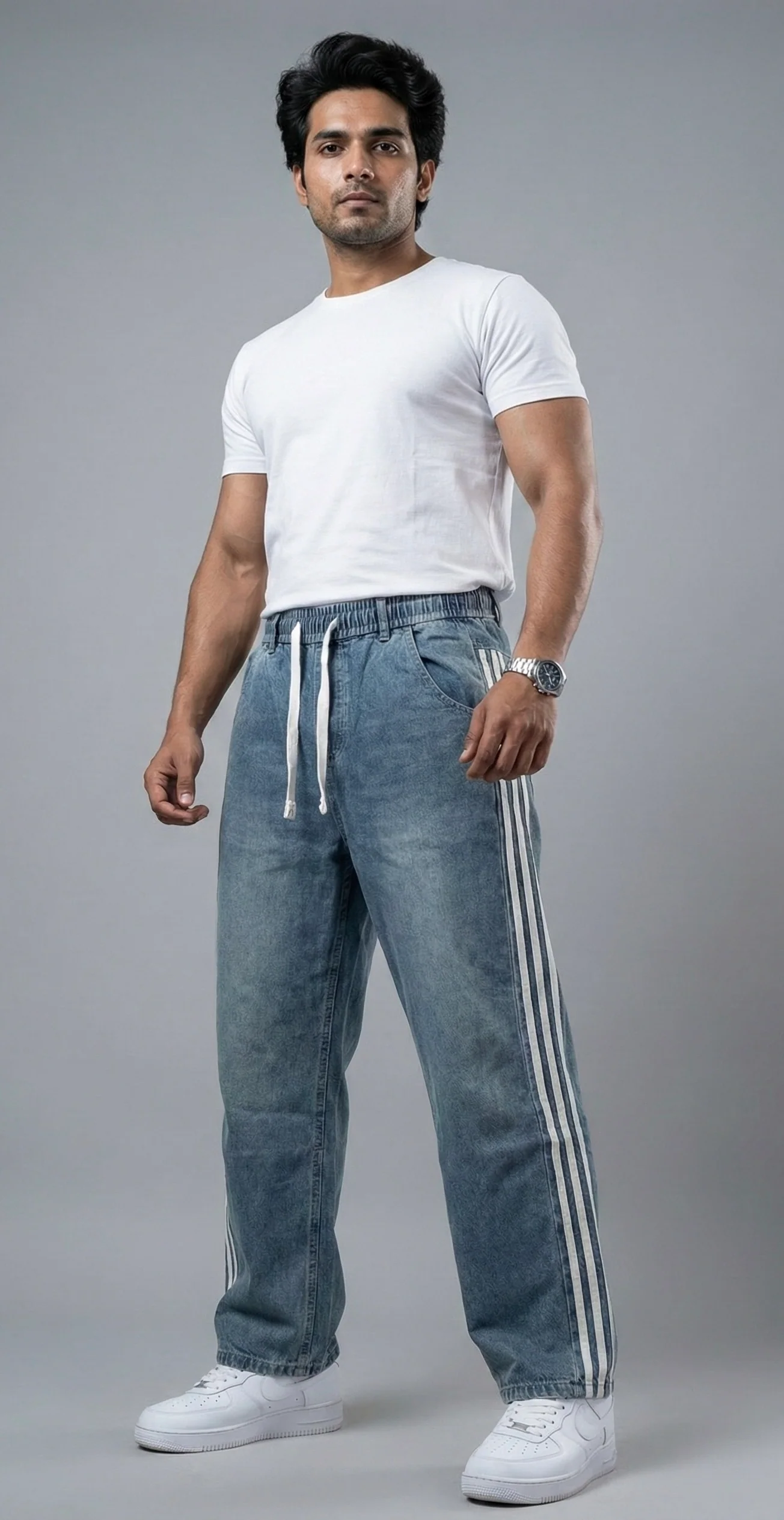 Tri Alpha™ Baggy Fit Denim Joggers - Image 16