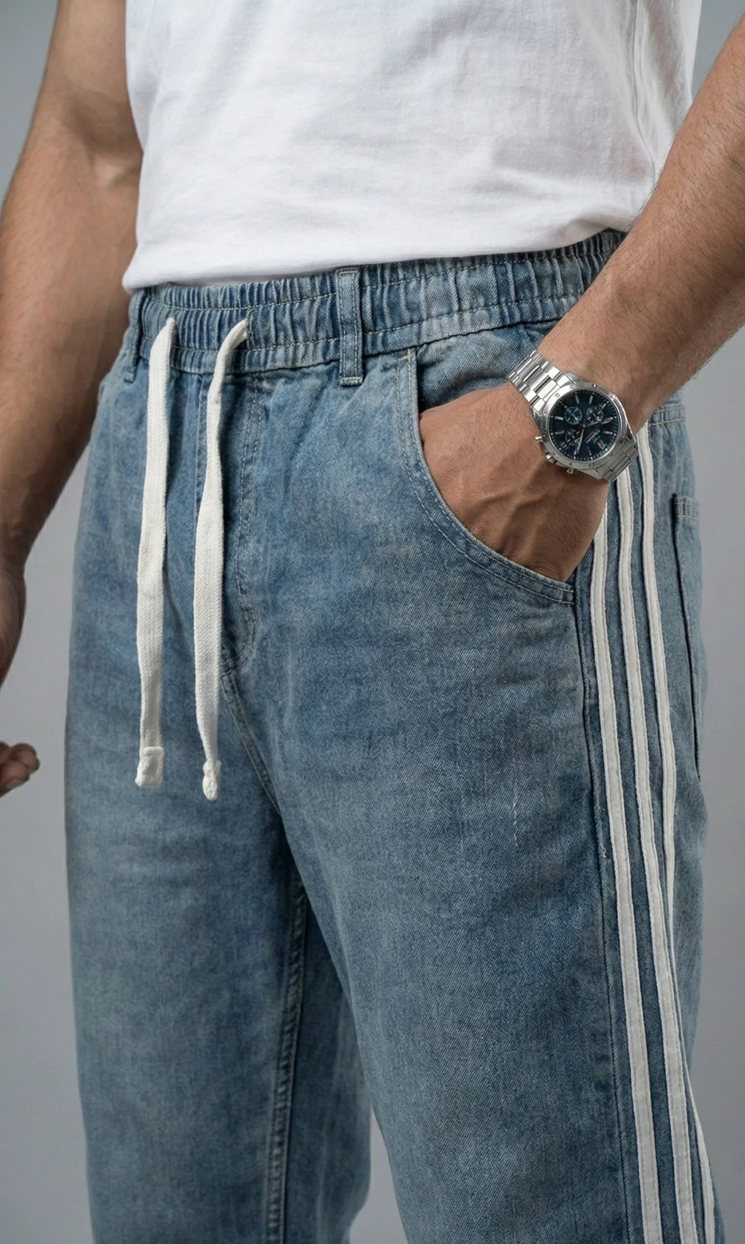 Tri Alpha™ Baggy Fit Denim Joggers - Image 18