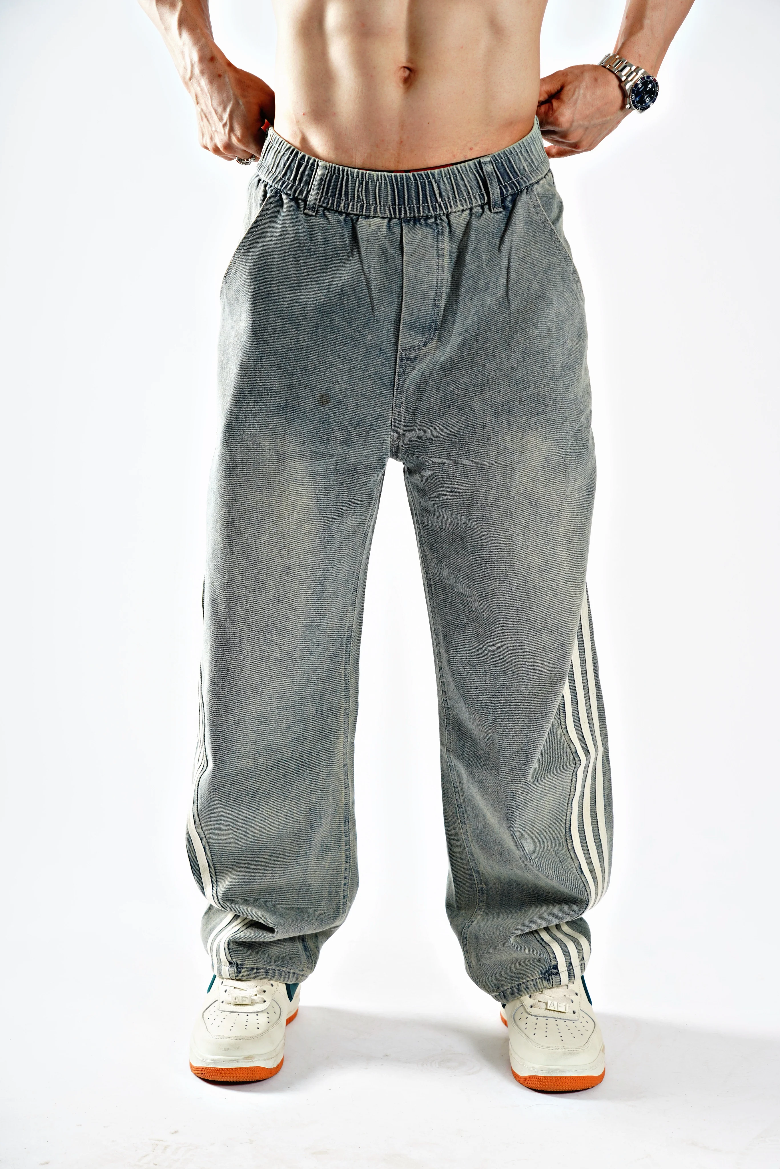 Tri Alpha™ Baggy Fit Denim Joggers - Image 6