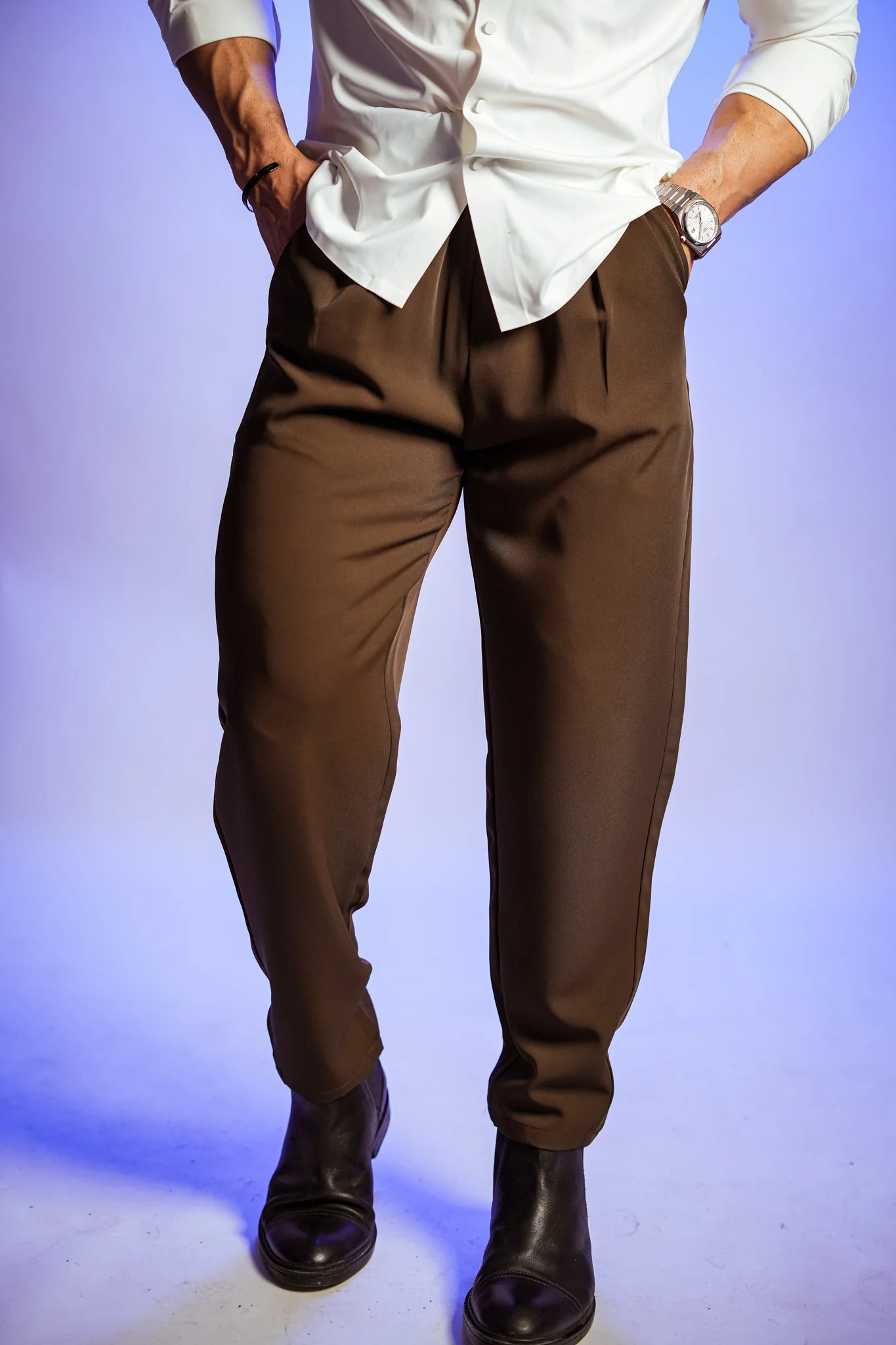 VELAR ICE-SILK TROUSERS — Ultra-Luxury Draped Fit - Image 2