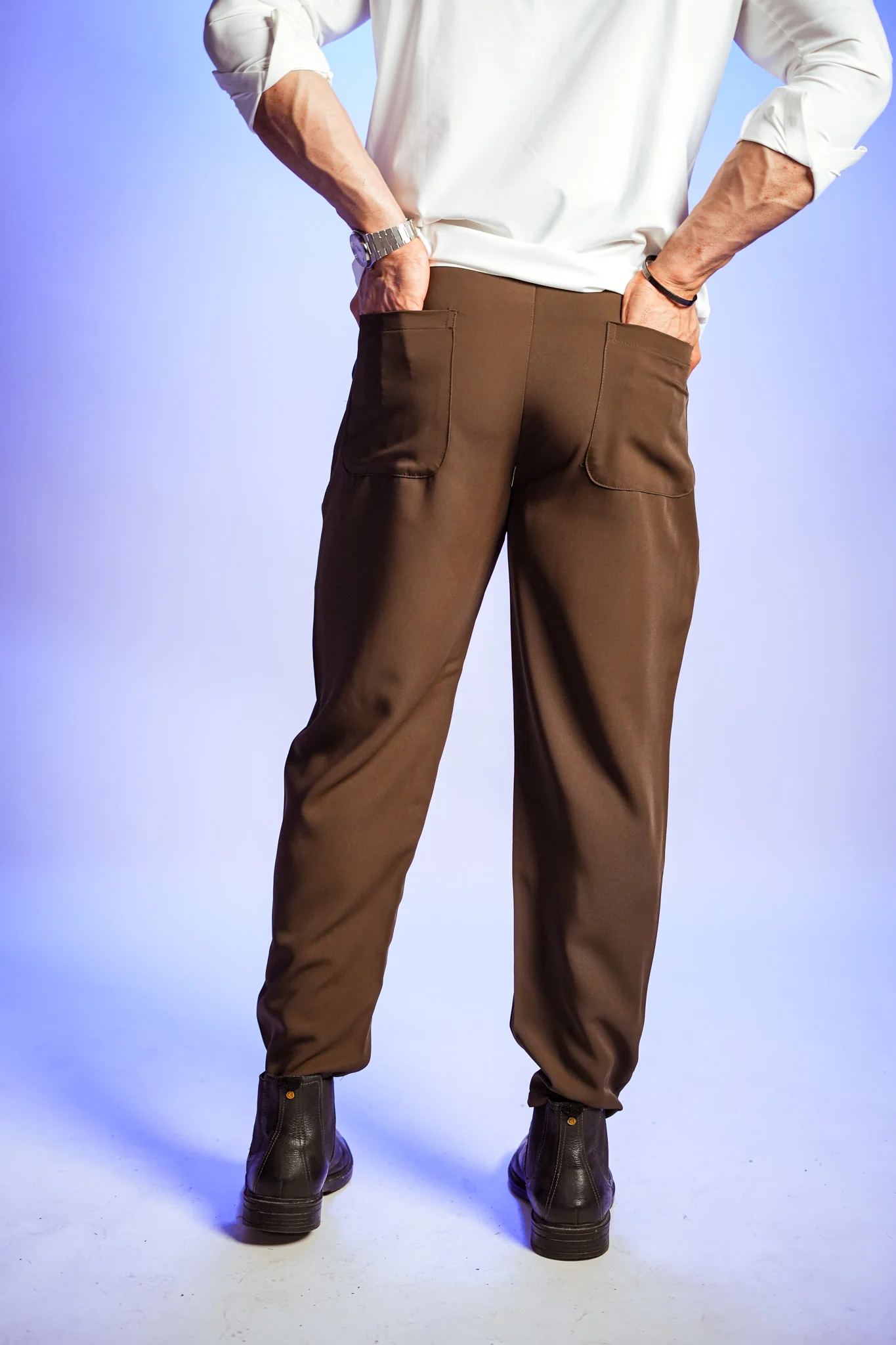 VELAR ICE-SILK TROUSERS — Ultra-Luxury Draped Fit - Image 8