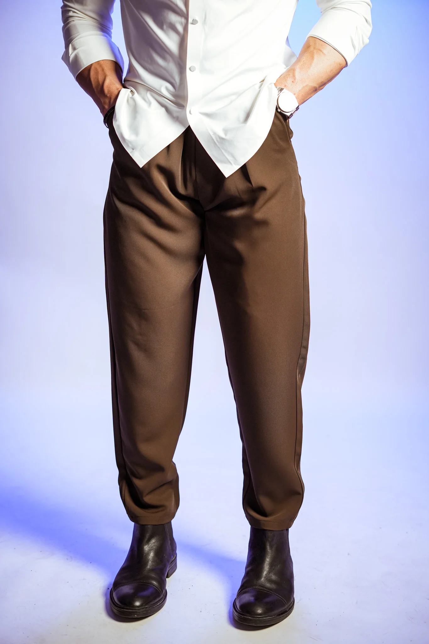 VELAR ICE-SILK TROUSERS — Ultra-Luxury Draped Fit - Image 9